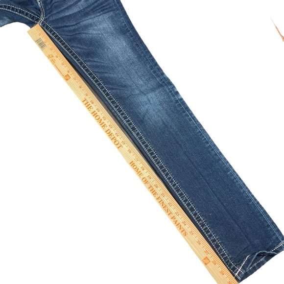 Miss Me JK55725 Girl’s Embellishment Rhinestone Skinny Blue Jeans Sz 16 (26x31 - Picture 7 of 9